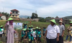 Bersamaan HTN, Pemdes Cibeber I Tanam Bibit Ketahanan Pangan