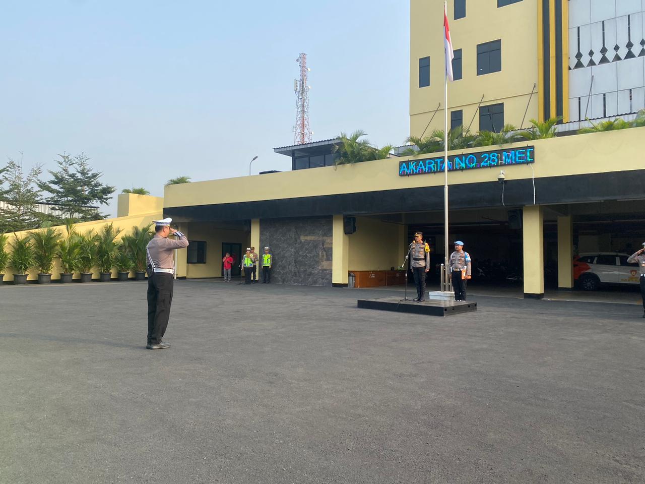 Apel Pasukan dalam Rangka Operasi Kewilayahan Zebra Jaya 2023 Polres Metro Bekasi Kota