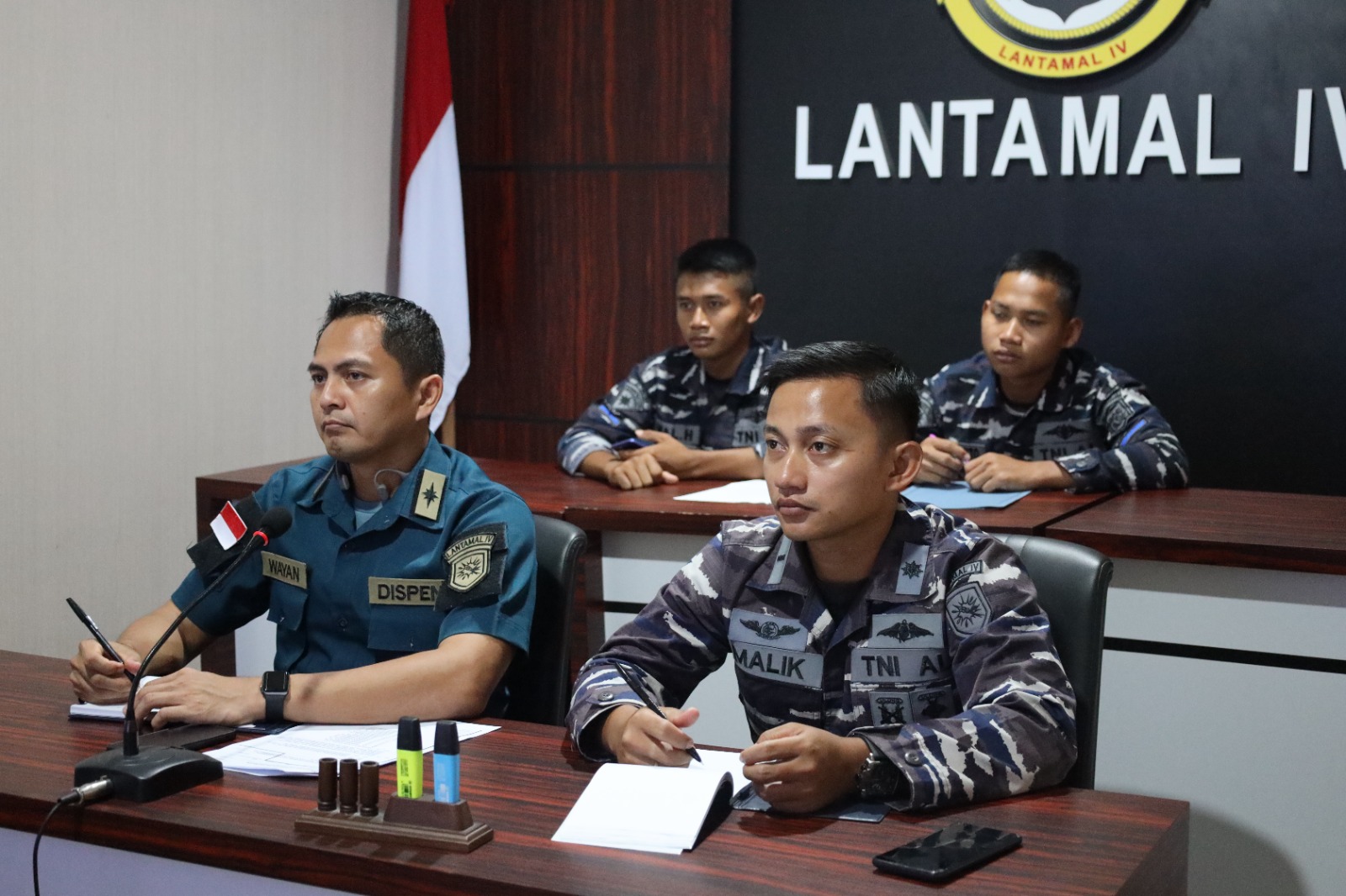 Hadapi Tantangan Era Revolusi Industri 5.0, Dinas Penerangan Lantamal IV Ikuti Rakernispen TA. 2024