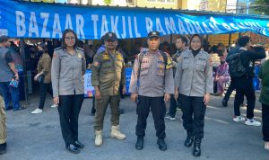 Polwan Polres Metro Jakarta Pusat Laksanakan Patroli Menjelang Berbuka Puasa