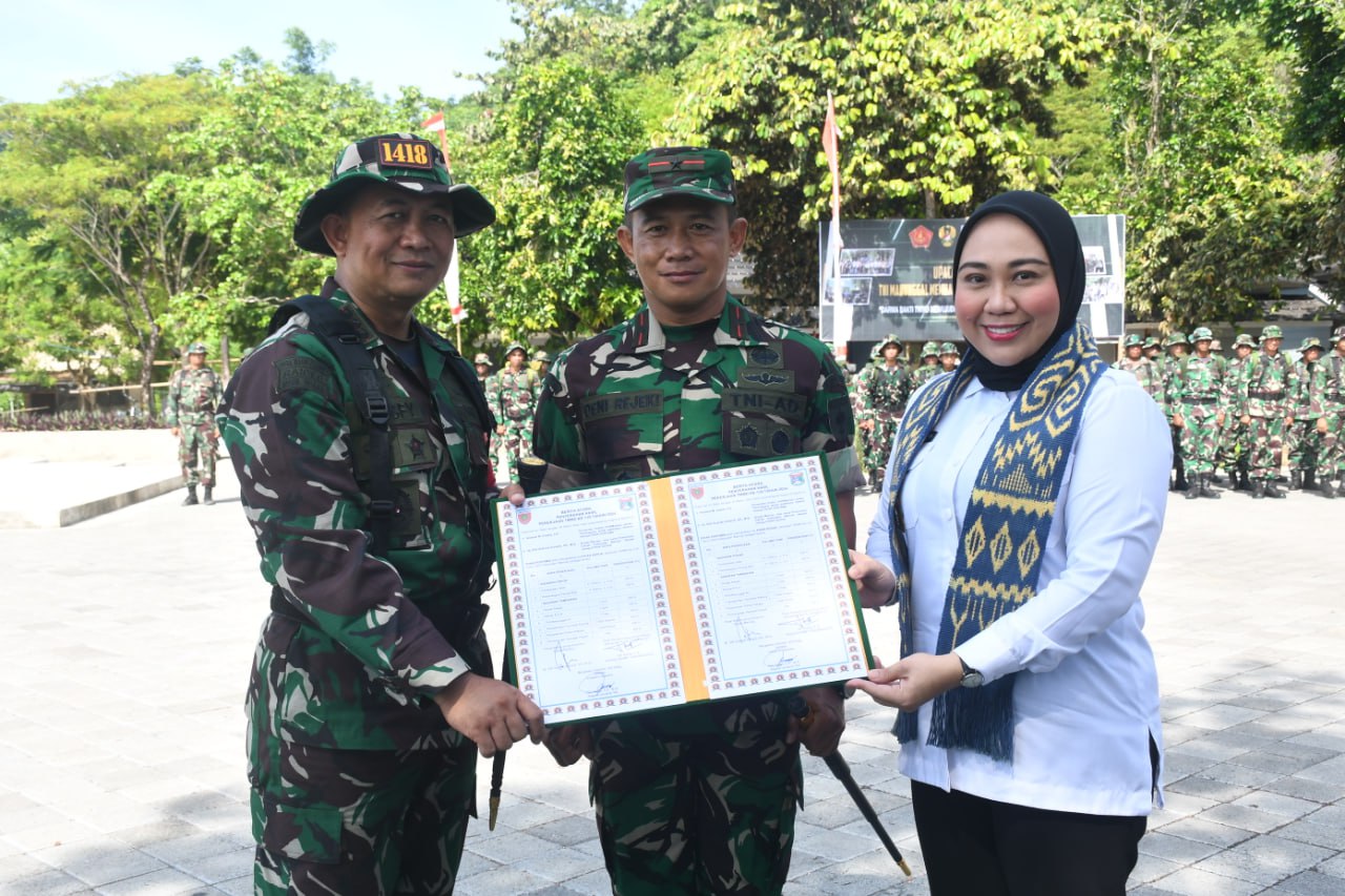 Danrem 142/Tatag Resmi Tutup TMMD Ke-119 di Wilayah Kodim 1418/Mamuju