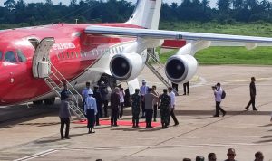 249 Personil Polres Kubu Raya Amankan Jalur Kedatangan dan Kepulangan Presiden RI