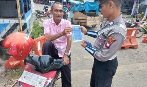 Satlantas Polres Melawi Ingatkan Kesadaran Hukum Berlalu Lintas Kepada Masyarakat