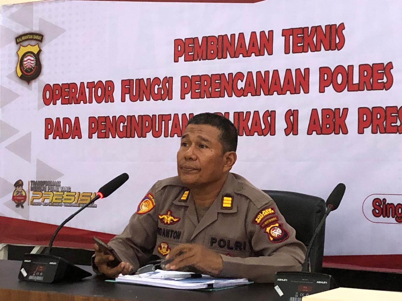 Bagian Perencanaan Polres Singkawang Gelar Kegiatan Pembinaan Teknis Operator SI ABK Presisi TA. 2024