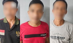 Lagi Asik Main Judi Tiga Pria di Cekok Polisi Terbirit Birit