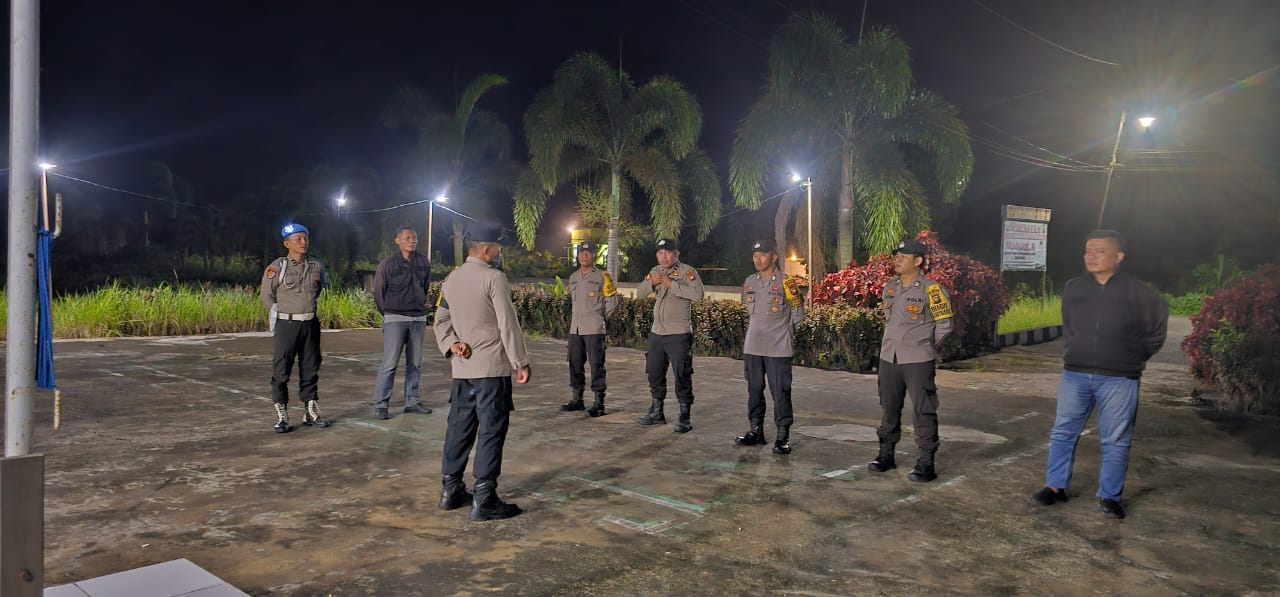 Cegah Kriminalitas, Polsek Kuala Mandor B Lakukan Patroli Presisi dan Operasi Pekat 2024