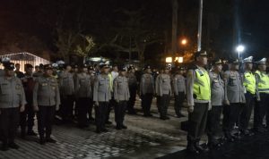Polresta Pontianak Gelar Apel Malam Minggu Aman Untuk Cegah Kejahatan Malam Hari
