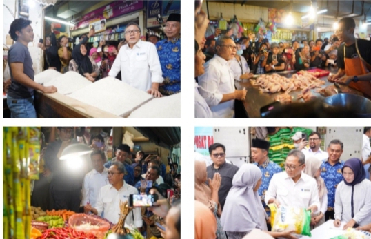 Pantau Bapok di Pasar Anyar Bogor, Mendag Zulkifli Hasan: Alhamdulillah, Harga Beras Sudah Mulai Turun