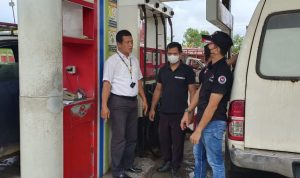 Unit Tipidter Sat Reskrim Cek di SPBU Untuk Antisipasi Kecurangan Pengisian BBM Jelang Lebaran