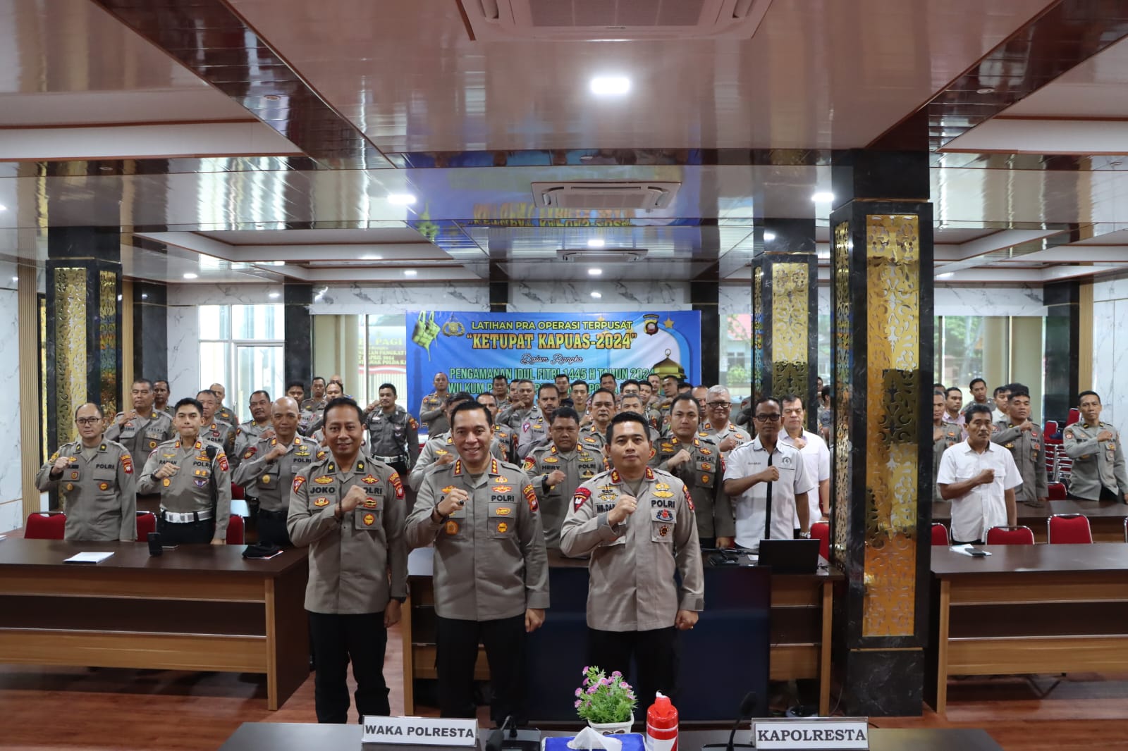 Polresta Pontianak Gelar Rapat Lintas Sektor Untuk Persiapan Operasi Ketupat Kapuas 2024