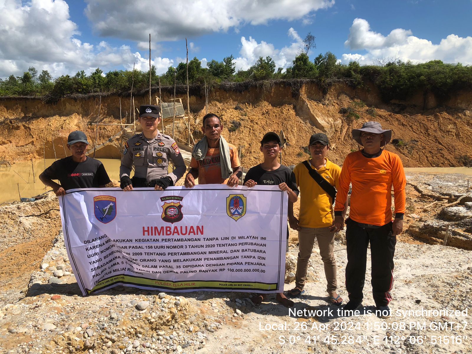 Polsek Ella Hilir Gencarkan Berikan Himbauan Kepada Masyarakat Cegah Kegiatan Tambang PETI