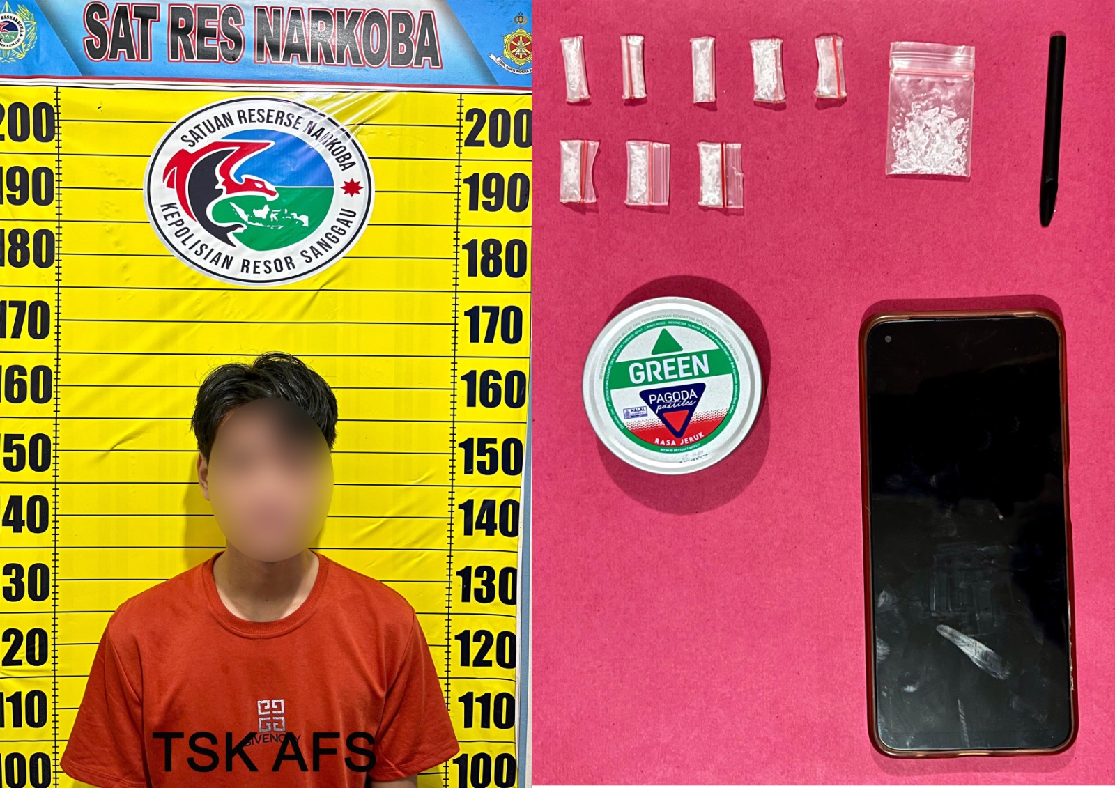 Dua Pelaku Penyelundup Narkoba Jenis Sabu di Tangkap Polisi