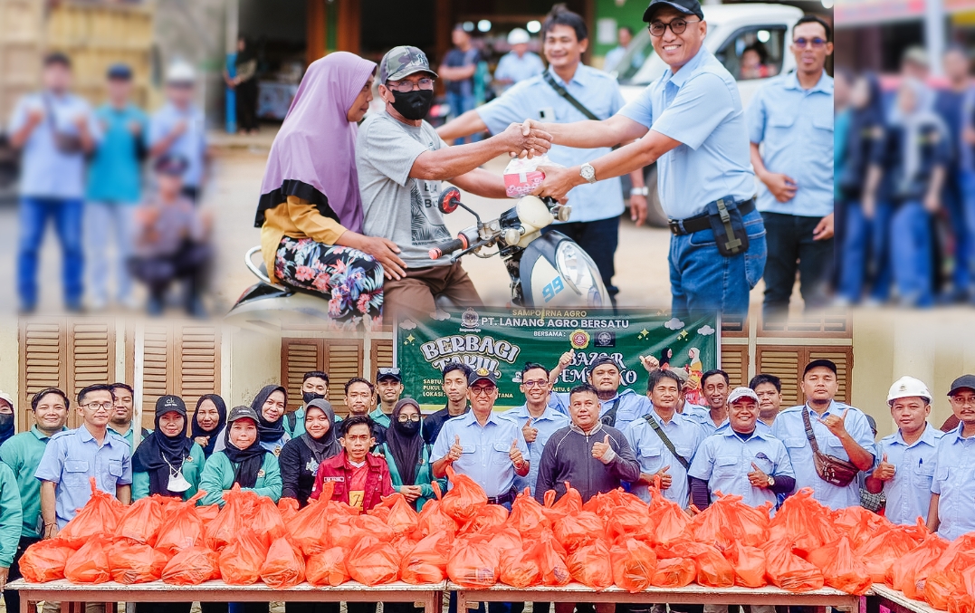 Peduli Sesama PT LAB Gelar Bazar Dan Bagi Takjil