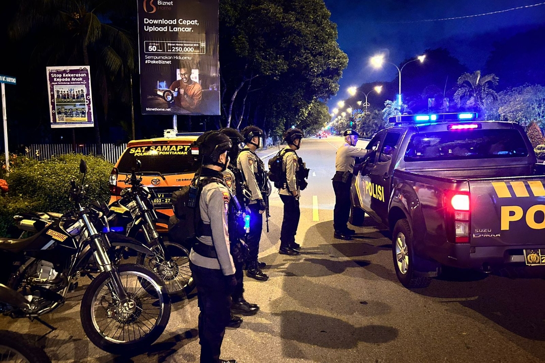 Polresta Pontianak Tingkatkan Patroli dan Pengaturan Arus Lalau lintas