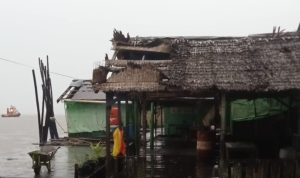 Tujuh Rumah Warga Kubu Rusa Diterjang Angin Puting Beliung
