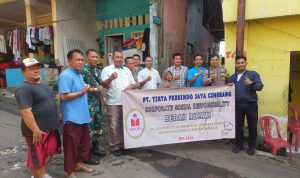 Implementasi CSR, TFJ Ciherang Kembali Bedah Rumah Warga