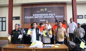 Jajaran Polres Metro Jakarta Pusat Ungkap 3 Perkara Kriminal