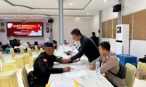 Partisipasi Satbrimob Polda Kalbar Donor Darah Dalam Rangka Hari Bhayangkara