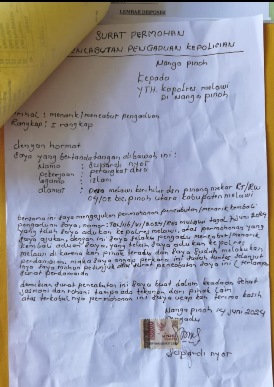 Kapolres Melawi Katakan Tegas, Tidak Ada Polisi Rekayasa Dugaan Kasus Pengancaman Wartawan