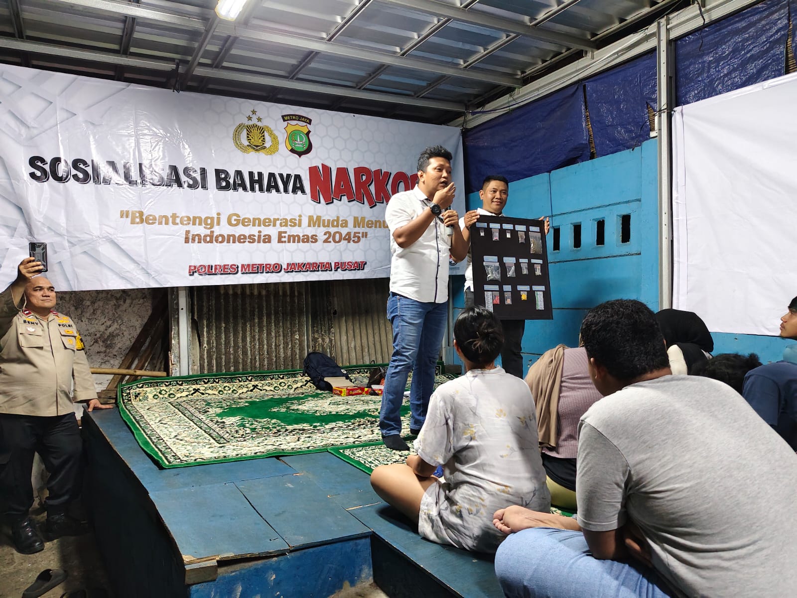 Polres Metro Jakarta Pusat Adakan Sosialisasi Bahaya Narkoba