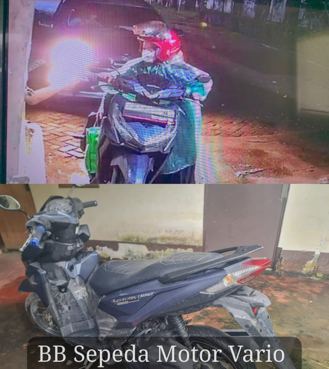 Ngeri Wanita Muda Nekat Curi Motor di Parkiran RS Sultan Syarif Aburrahman