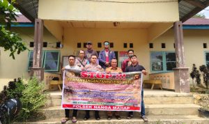 IPDA Eric Ibrahim Pattimura Kapolsek Nanga Mahap Berserta Personil  Lakukan Patroli Aktivitas PETI 