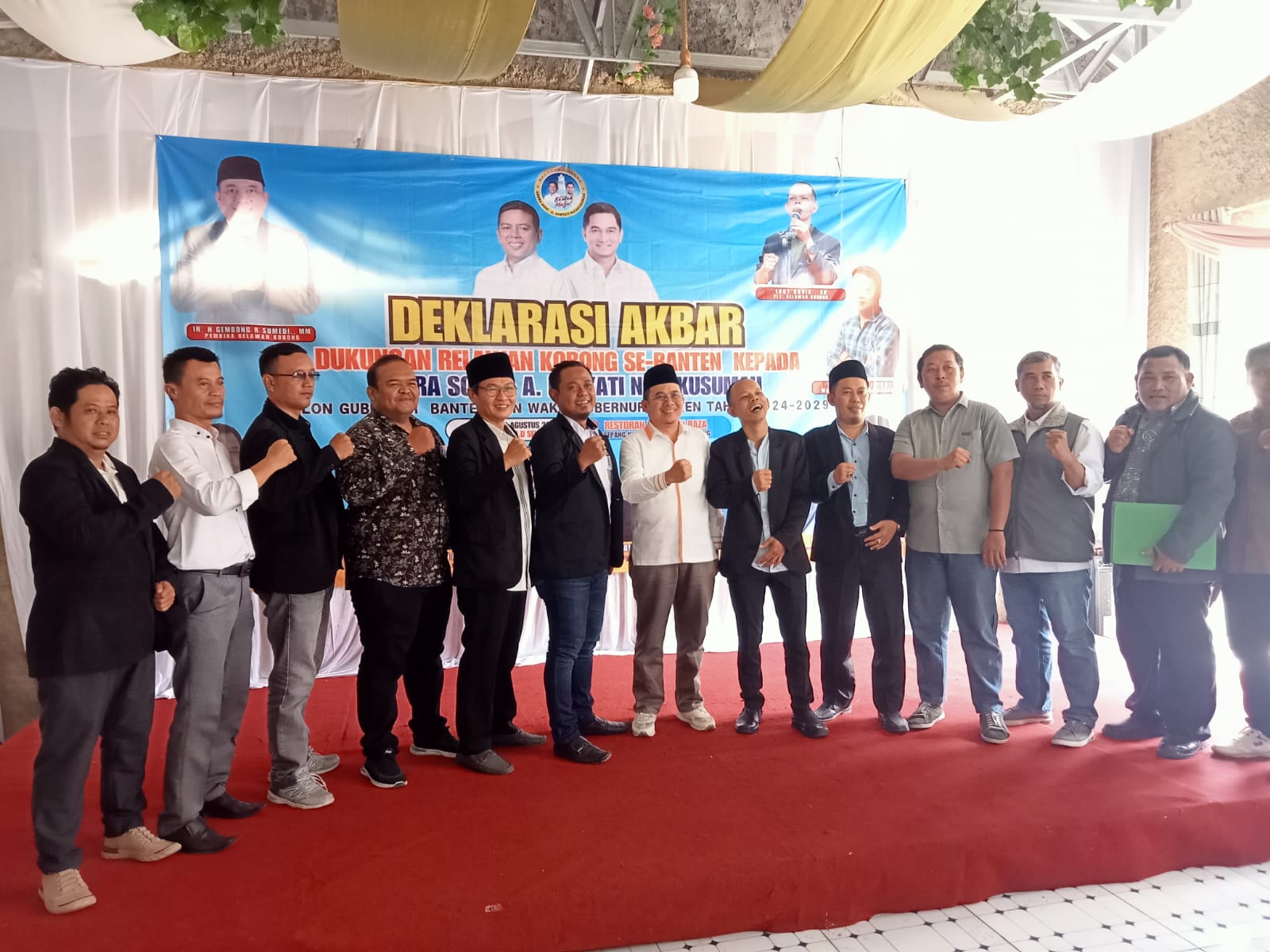 Kobong Banten Gelar Deklarasi Akbar, Dukung Andra-Dimyati Jadi Gubernur dan Wakil Gubernur Banten.