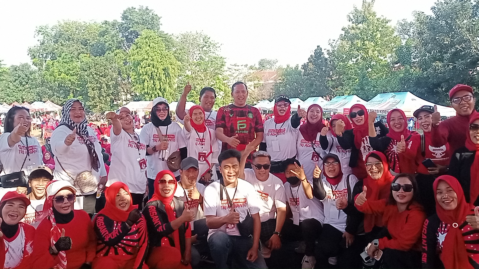 Gebyar Senam Sehat Dr. Tri Adhianto Calon Walikota Bekasi 2024-2029