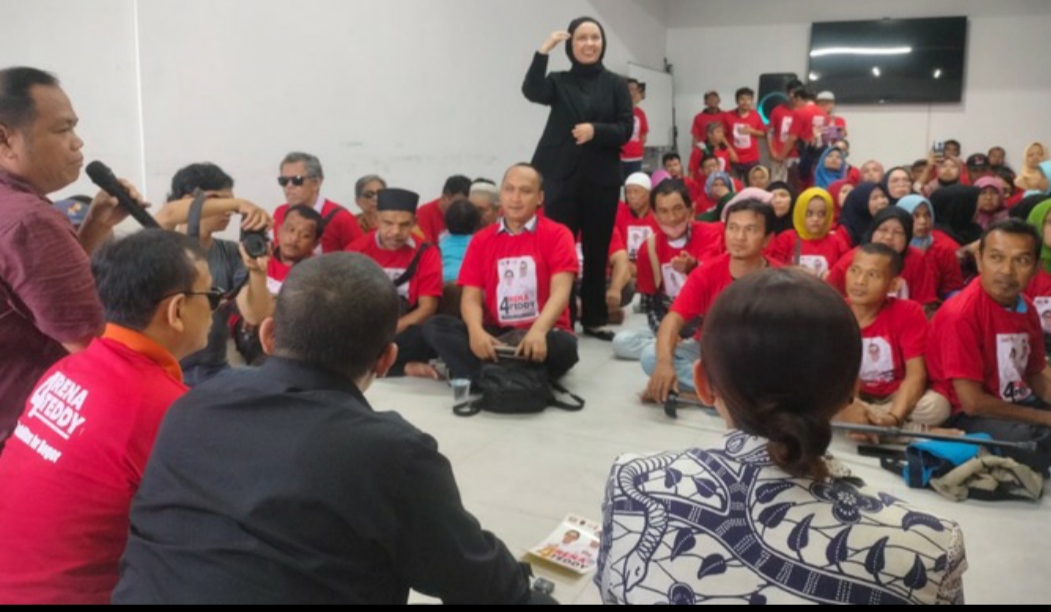 150 Penyandang Disabilitas Menyatakan Siap Dukung Paslon Nomor 4,Cawalkot-Cawawalkot Bogor Rena-Teddy