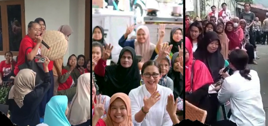 Ada Yang Berbeda Dengan Cawalkot Rena Saat Sapa Warga Situ Gede, Joss?