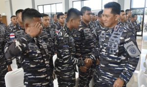 Mengawali Penugasan Sebagai Komandan Lantamal IV, Laksma Berkat Berikan Penekanan Kepada Prajuritnya