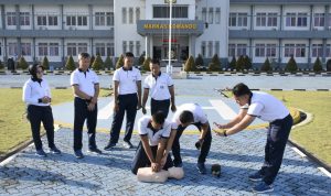 DISKES Lantamal IV Sosialisasikan Bantuan Hidup Dasar Kepada Personel Lantamal IV