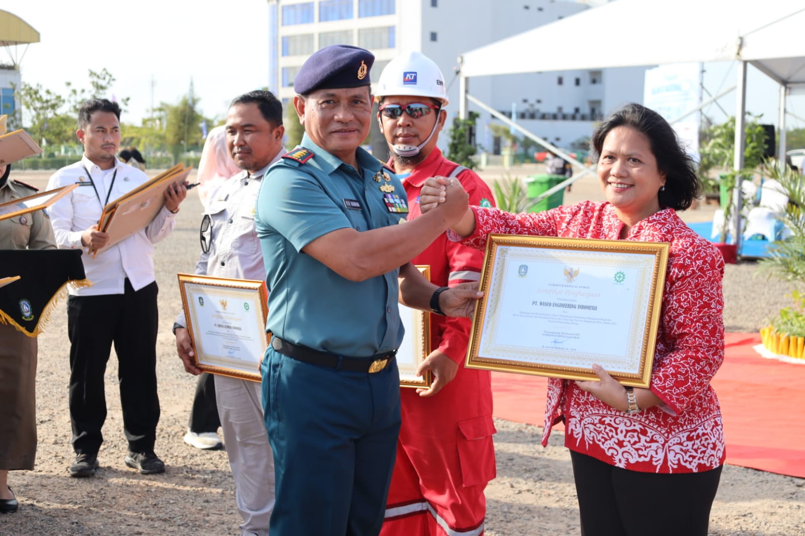 Ciptakan Lingkungan Kerja Yang Aman dan Nyaman, Danlantamal IV Hadiri Apel Siaga Bulan K3 Nasional Provinsi Kepri 2025
