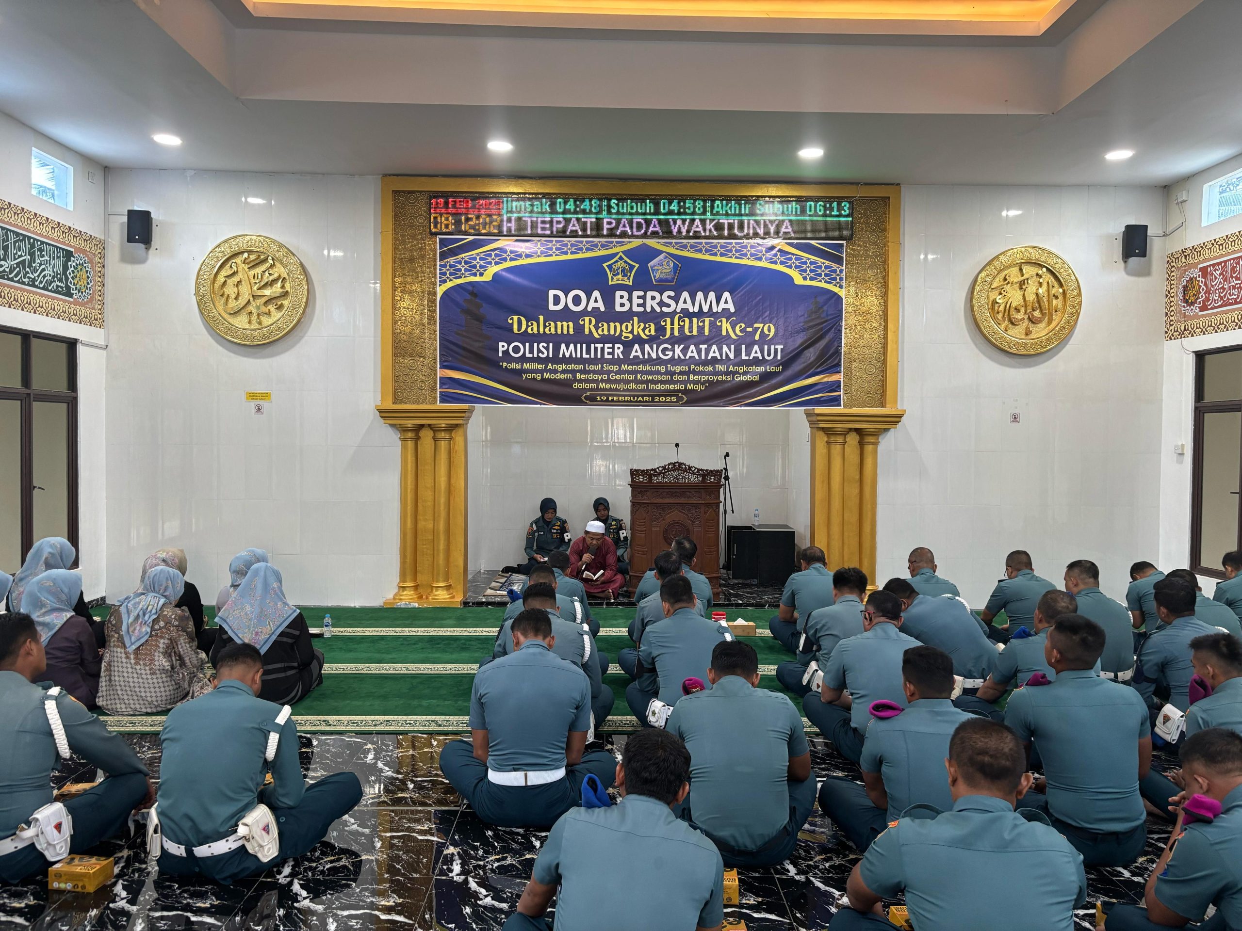 Lantamal IV Gelar Doa Bersama Sambut HUT Polisi Militer Angkatan Laut Ke-79