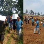 Lahan Penggarap Di Ratakan , Puluhan Petani Berunjuk Rasa Ke Pengembang