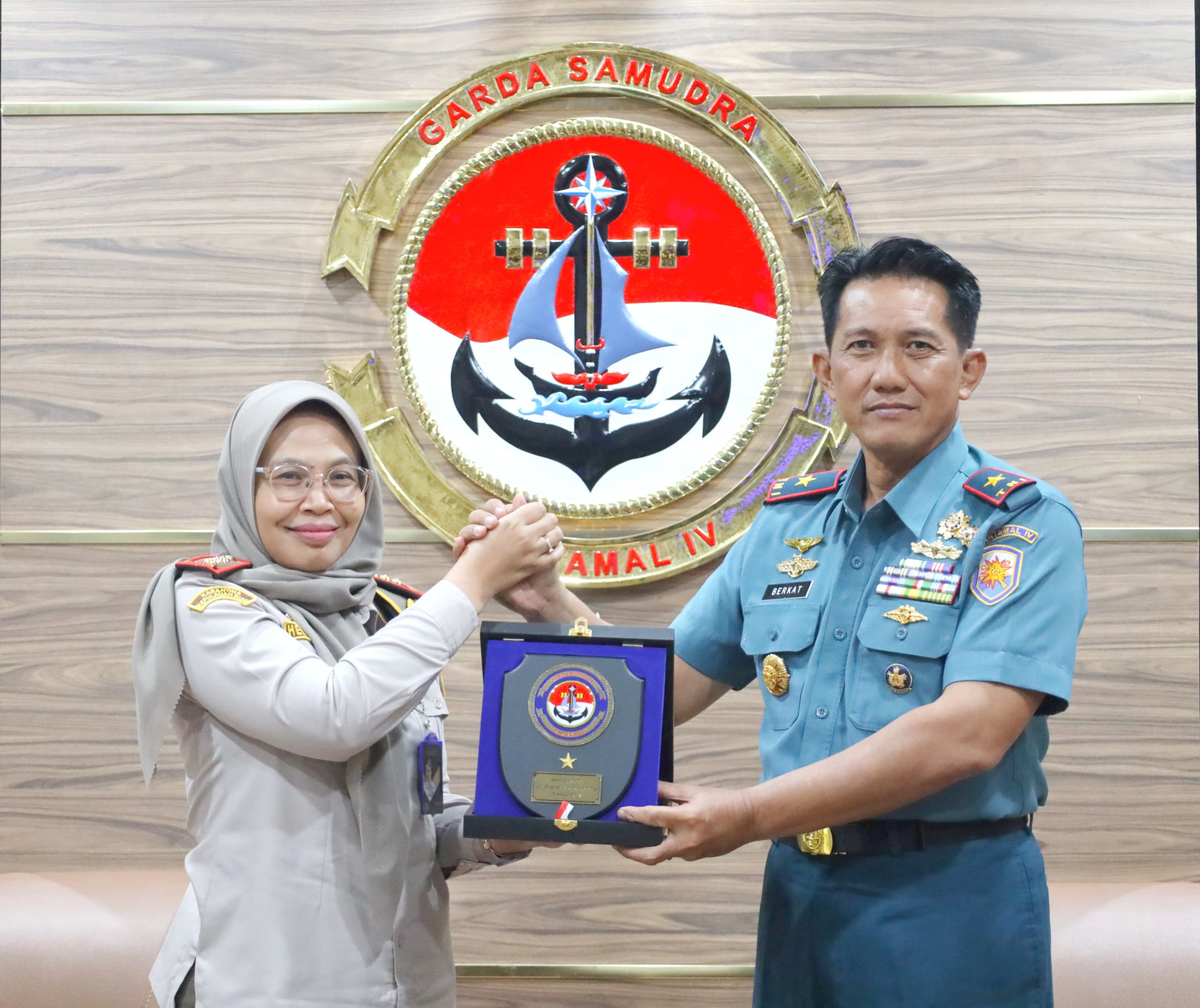 Pererat Kordinasi dan Kerjasama Lantamal IV Terima Silaturahmi Balai Karantina Kepri