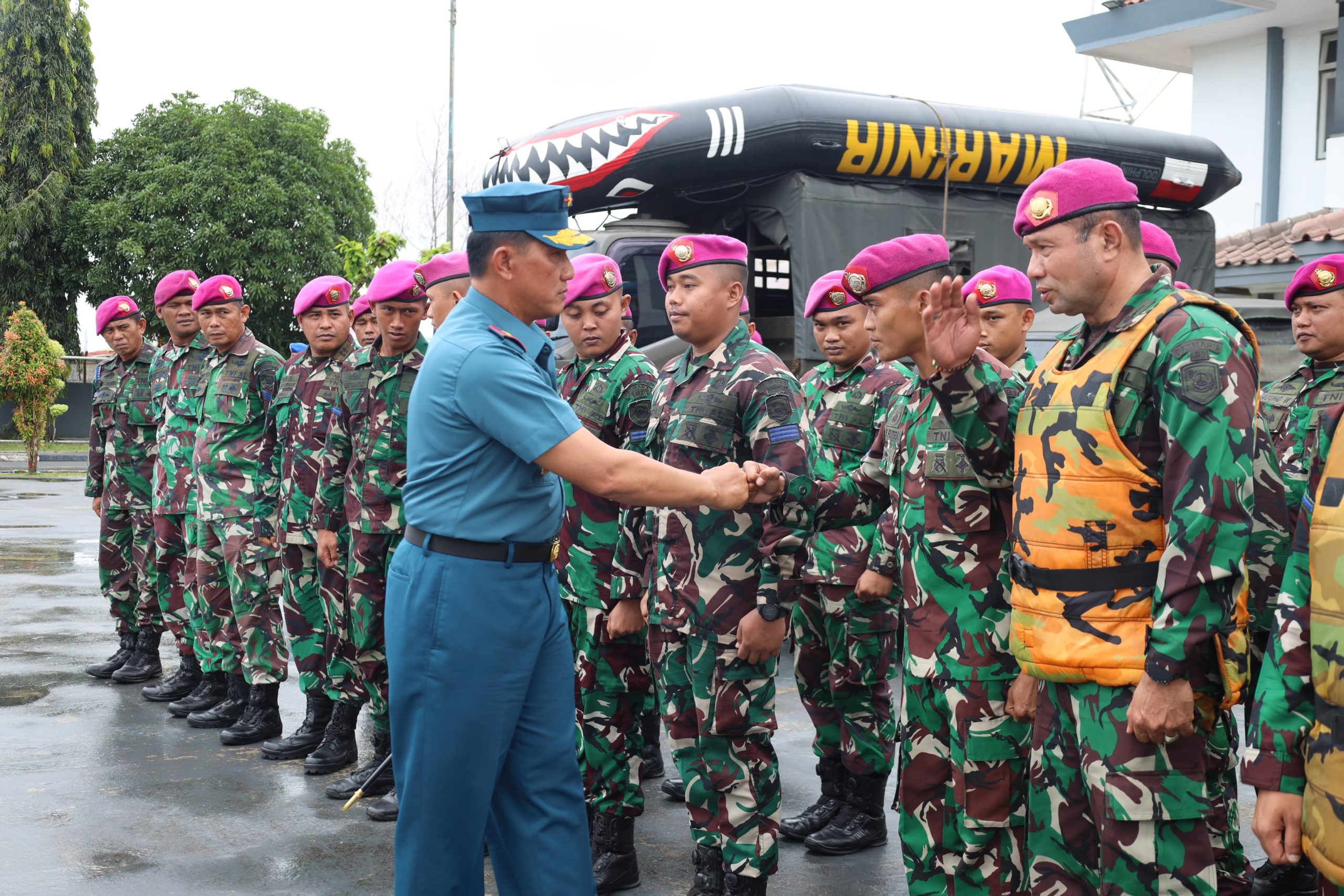 Tanggap Darurat, TNI AL Gelar Pengecekan Satgas Bencana Wilayah Kota Batam