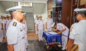 Danlantamal IV Pimpin Sertijab Tiga Jabatan Strategis di Lantamal IV