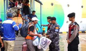 Pastikan Rasa Aman Kepada Masyarakat, TNI AL Siagakan Personel Pengamanan Mudik Lebaran 1446 H di Batam