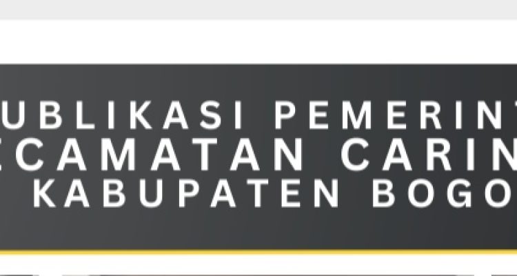Publikasi Kinerja Pemerintah Kecamatan Caringin