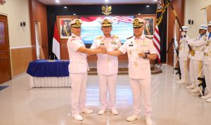 Danlantamal IV Pimpin Sertijab Danlanal Tanjung Balai Karimun di Mako Lanal Tbk