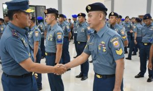 Wujud Penghargaan Atas Loyalitas dan Kerja Keras, Danlantamal IV Terima Laporan Resmi Kenaikan Pangkat 36 Prajurit