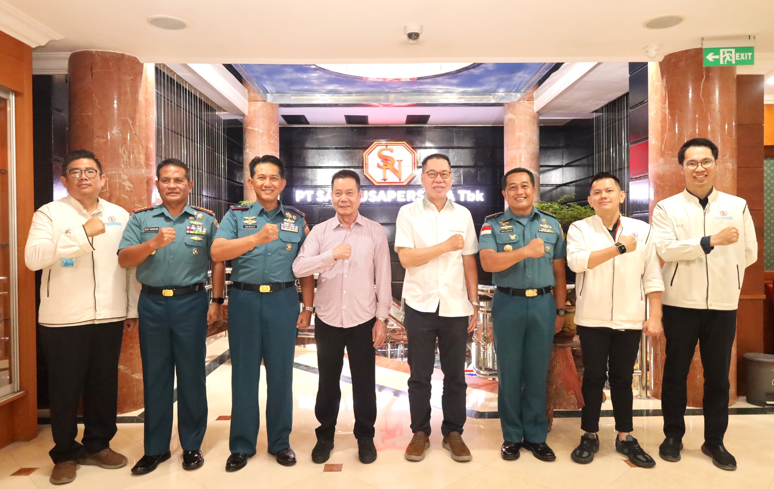 Danlantamal IV Batam Silaturahmi Ke PT SAT Nusapersada Tbk