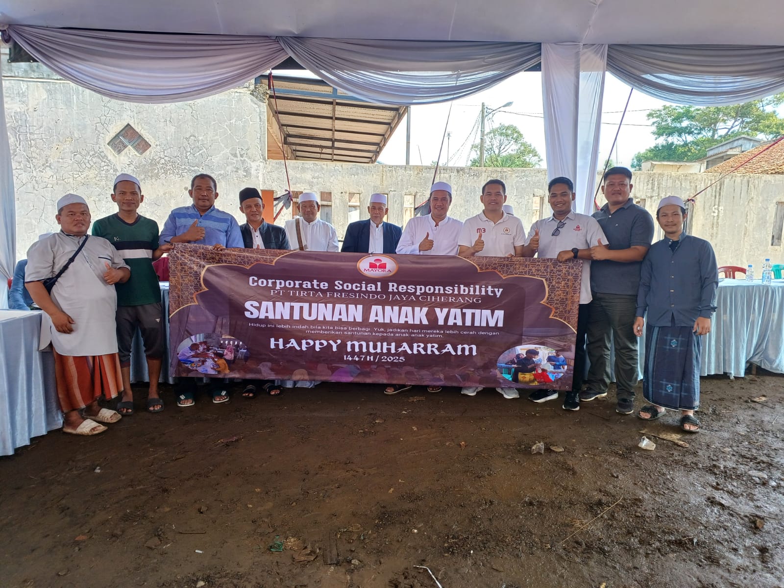 10 Muharram, TFJ Ciherang Santuni Ratusan Yatim Piatu