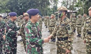 Danlanal Bintan Hadiri Upacara Penutupan Pendidikan Dasar Militer dan Penetapan Komcad SPPI Batch-3