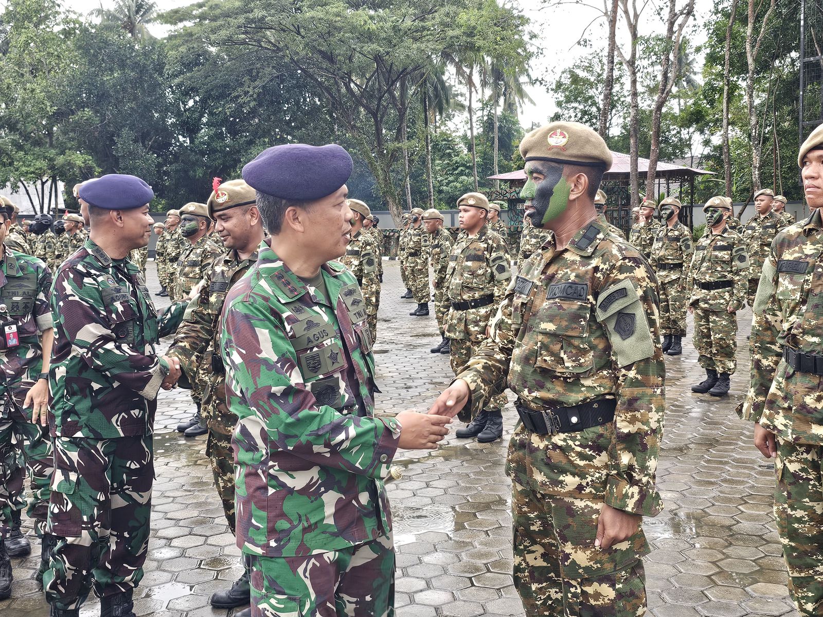 Danlanal Bintan Hadiri Upacara Penutupan Pendidikan Dasar Militer dan Penetapan Komcad SPPI Batch-3