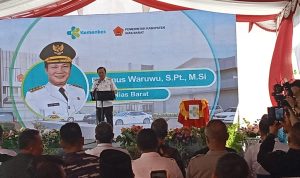 Danlanal Nias Hadiri Groundbreaking Rumah Sakit Pratama Nias Barat