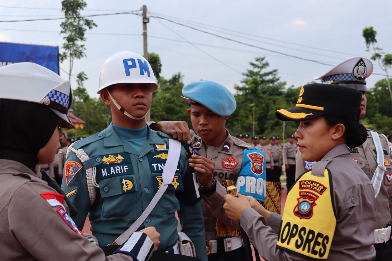 Lanal Bintan Turut Serta Apel Gelar Pasukan Operasi Seligi 2025