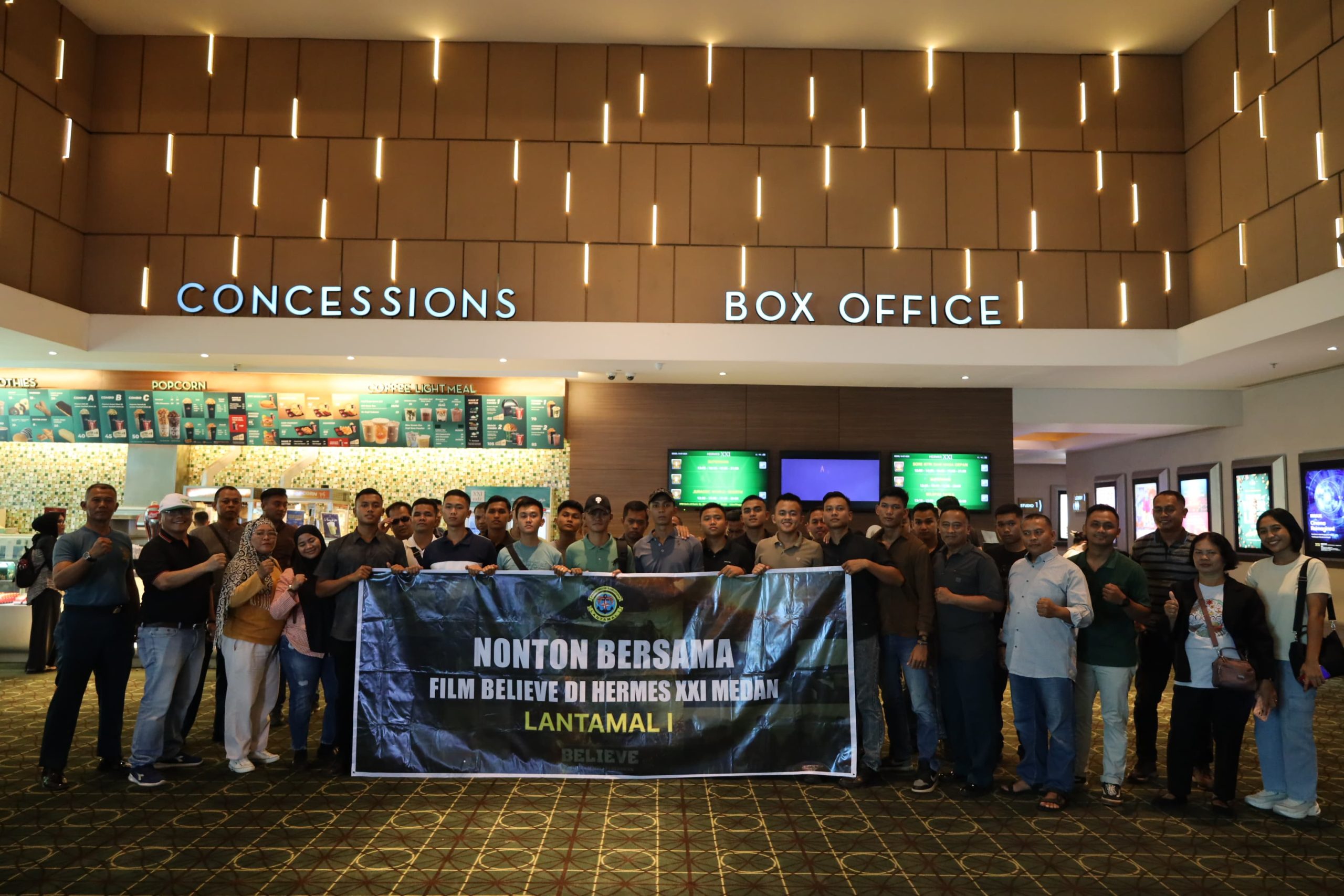 Tumbuhkan Semangat Patriotisme, Lantamal I Gelar Nonton Bareng Film “Believe”