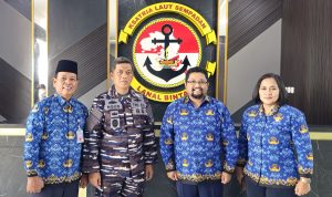 Perkuat Kerjasama Kemaritiman, Komandan Lanal Bintan Terima Kunjungan Kepala Distrik Navigasi Kelas I Tanjungpinang